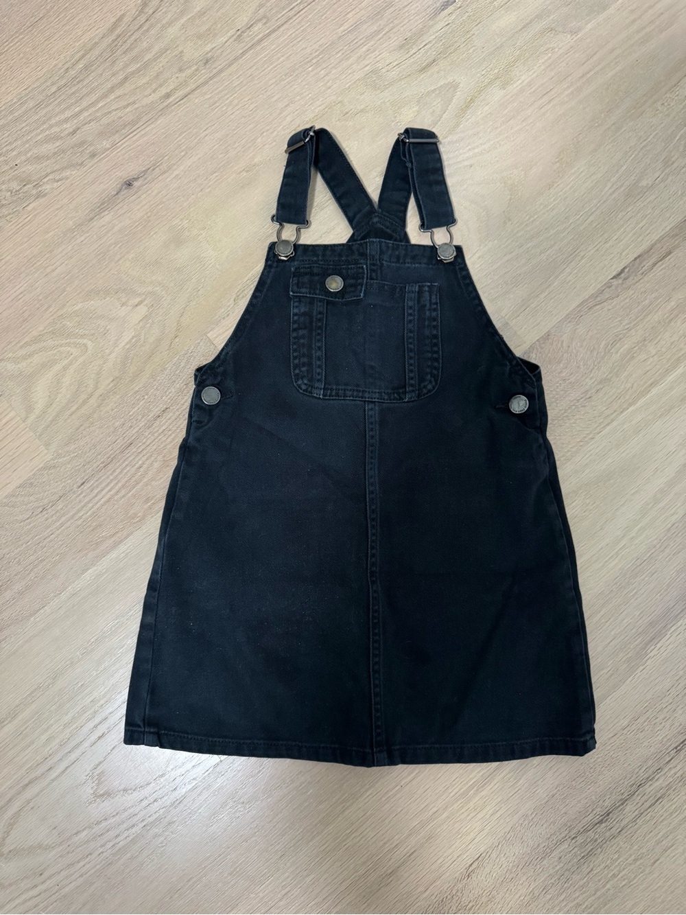 Next Kids Black Overall Pinafore Dress Size 6/7